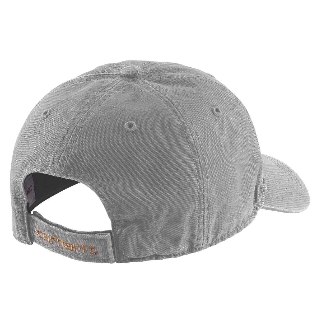 Takaapäin kuvattuna Carhartt Odessa Cap lippis jossa on takana kiristys mahdollisuus. Takana on Carhartt teksti.