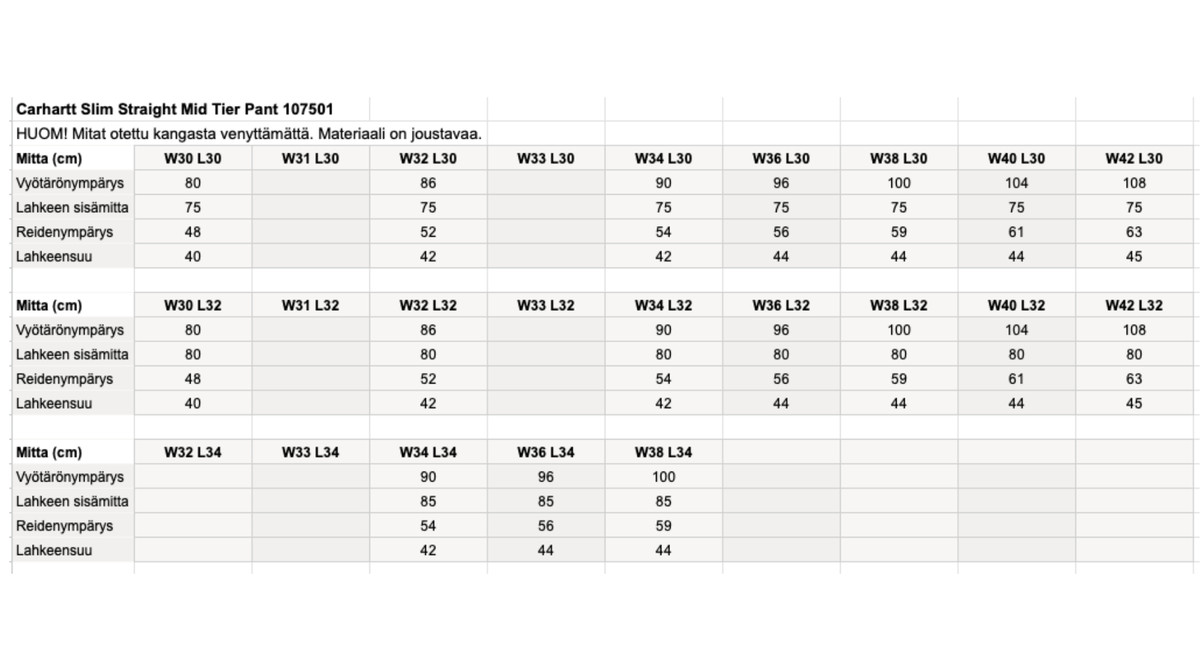Carhartt Slim Tapered Mid Tier Pant miesten housut, ruskea