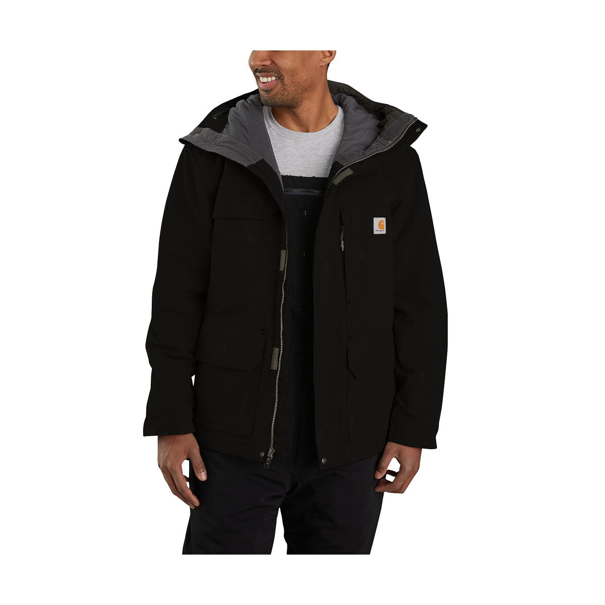 Takin pintamateriaali on vahvaa nylonia ja siinä on tuultapitävä ja vettähylkivä viimeistely.