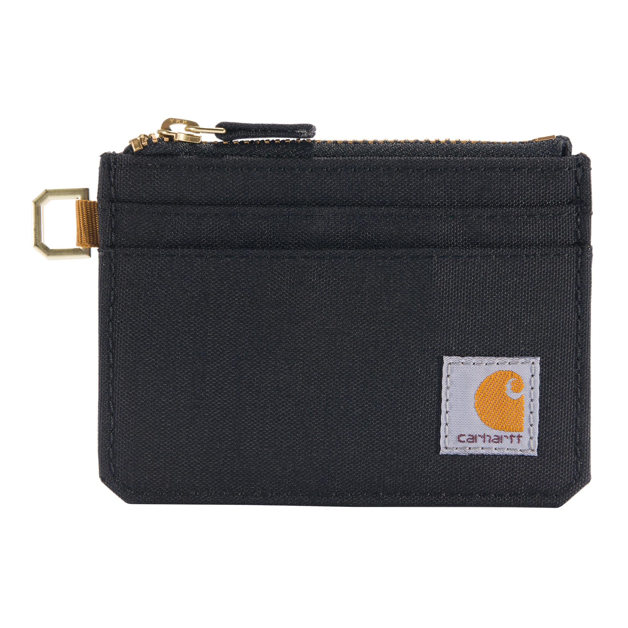 Kuvassa on Carhartt musta luottokorttikotelo neljälle kortille.