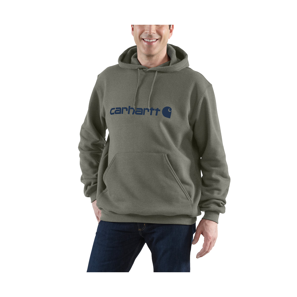 Carhartt Graphic Logo huppari, oliivinvihreä