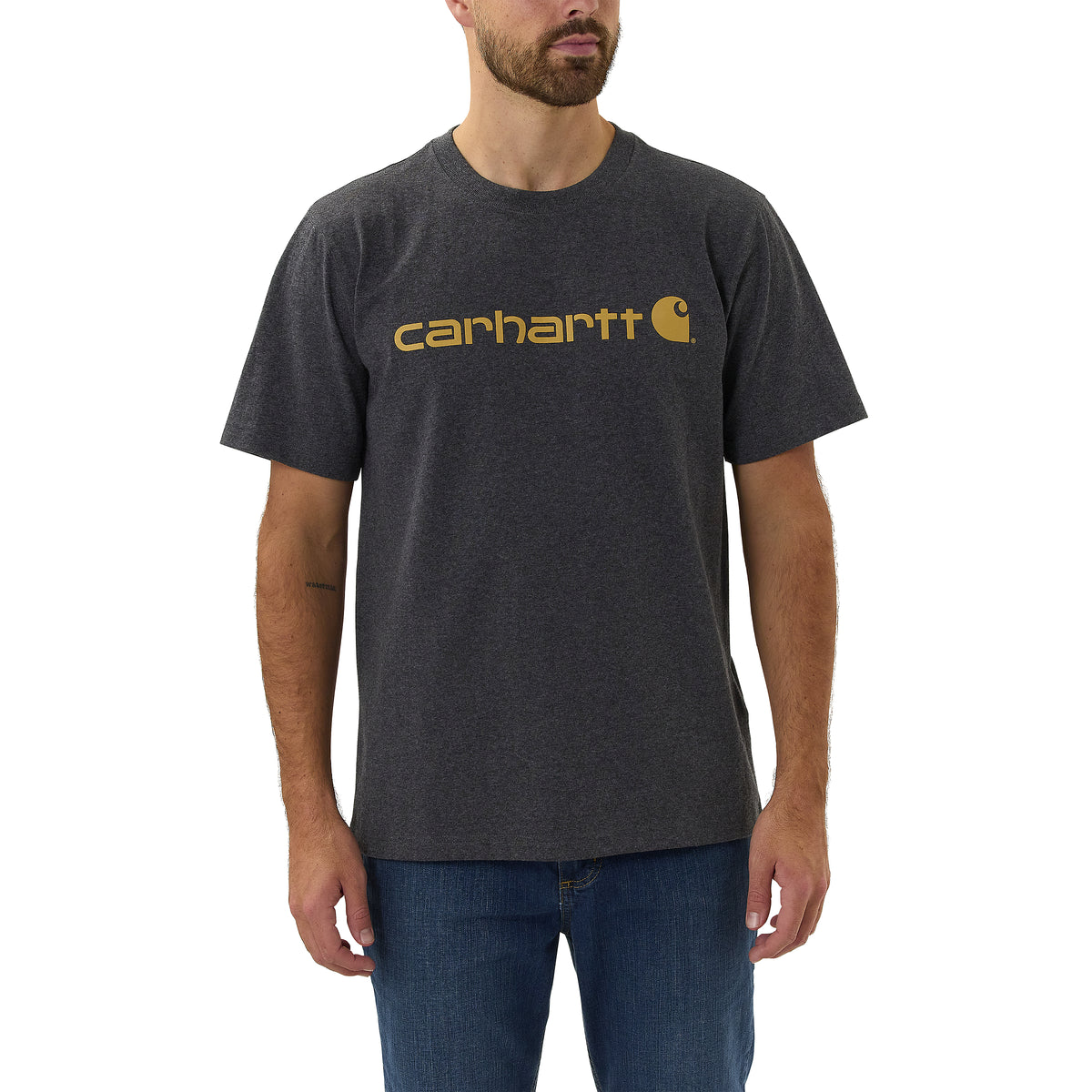 Carhartt Dearborn Logo t-paita, tummanharmaa