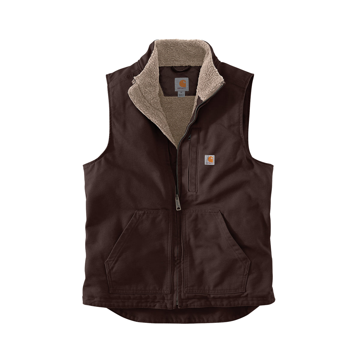 Carhartt Mock Neck miesten liivi, tummanruskea