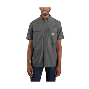 Carhartt Chambray lyhythihainen kauluspaita, musta