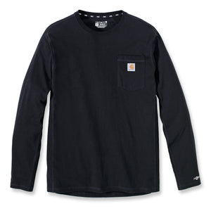 Carhartt Force Flex Pocket  pitkähihainen t-paita, musta