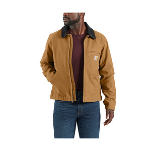 Carhartt Detroit takki ohuella vuorikankaalla, ruskea