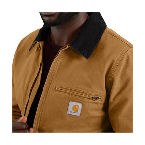 Carhartt Detroit takki ohuella vuorikankaalla, ruskea