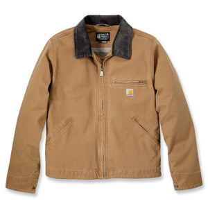 Carhartt Detroit takki ohuella vuorikankaalla, ruskea