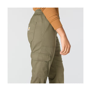 Carhartt Tencel Twill Jogger naisten vapaa-ajan housut, oliivi