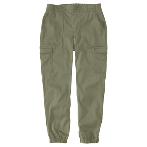 Carhartt Tencel Twill Jogger naisten vapaa-ajan housut, oliivi