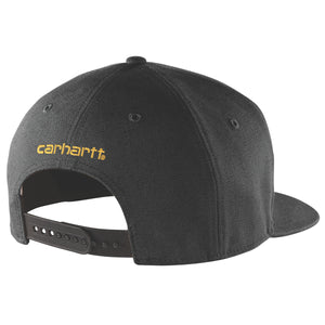 Carhartt Firm Duck Flat Brim Cap, musta