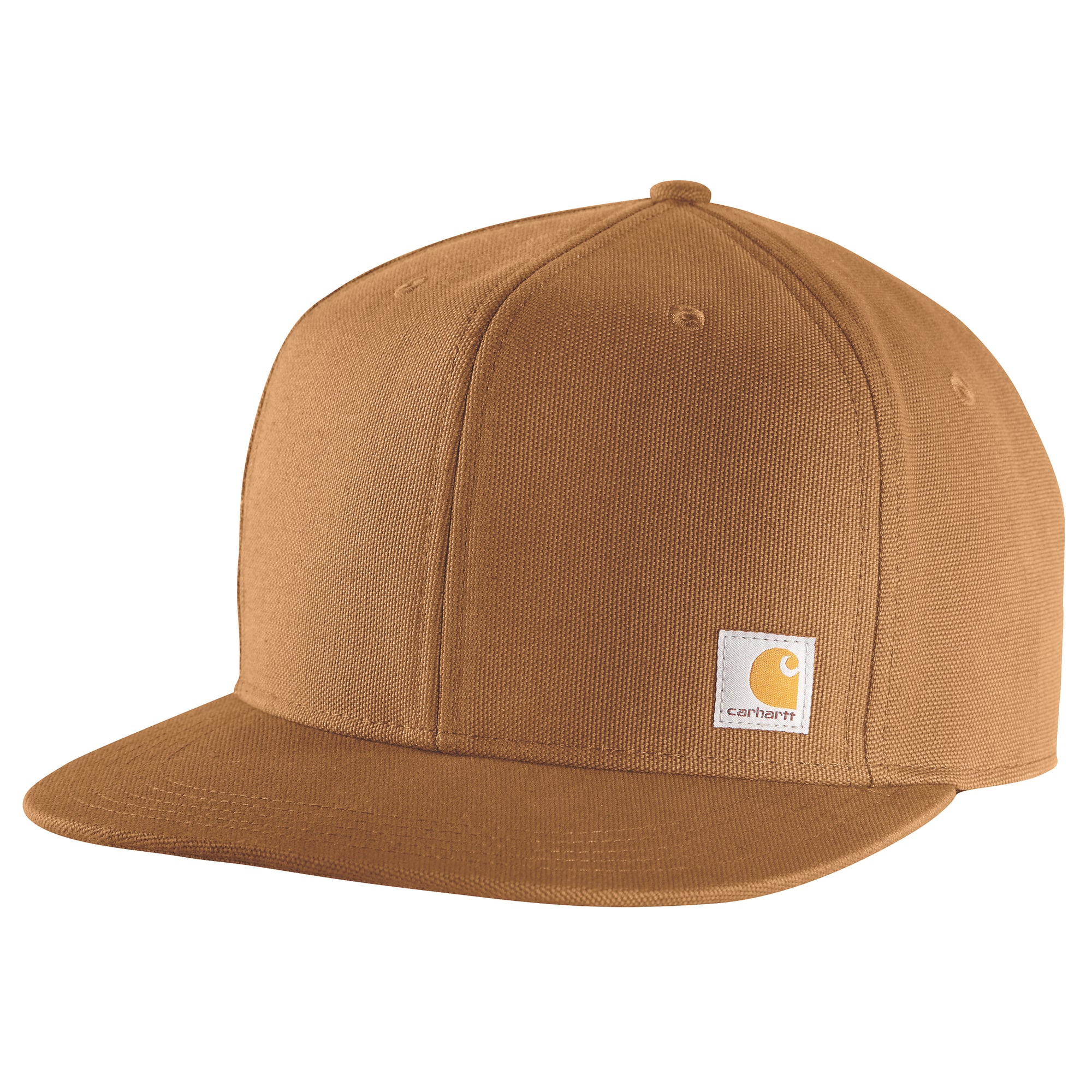 Carhartt Firm Duck Flat Brim Cap, ruskea
