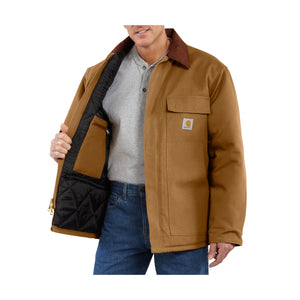 Carhartt Loose Fit Firm Duck Insulated Traditional Coat, ruskea