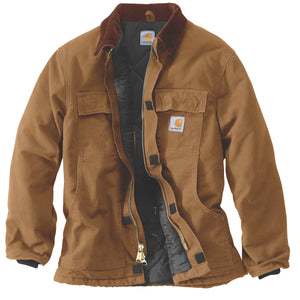 Carhartt Loose Fit Firm Duck Insulated Traditional Coat, ruskea