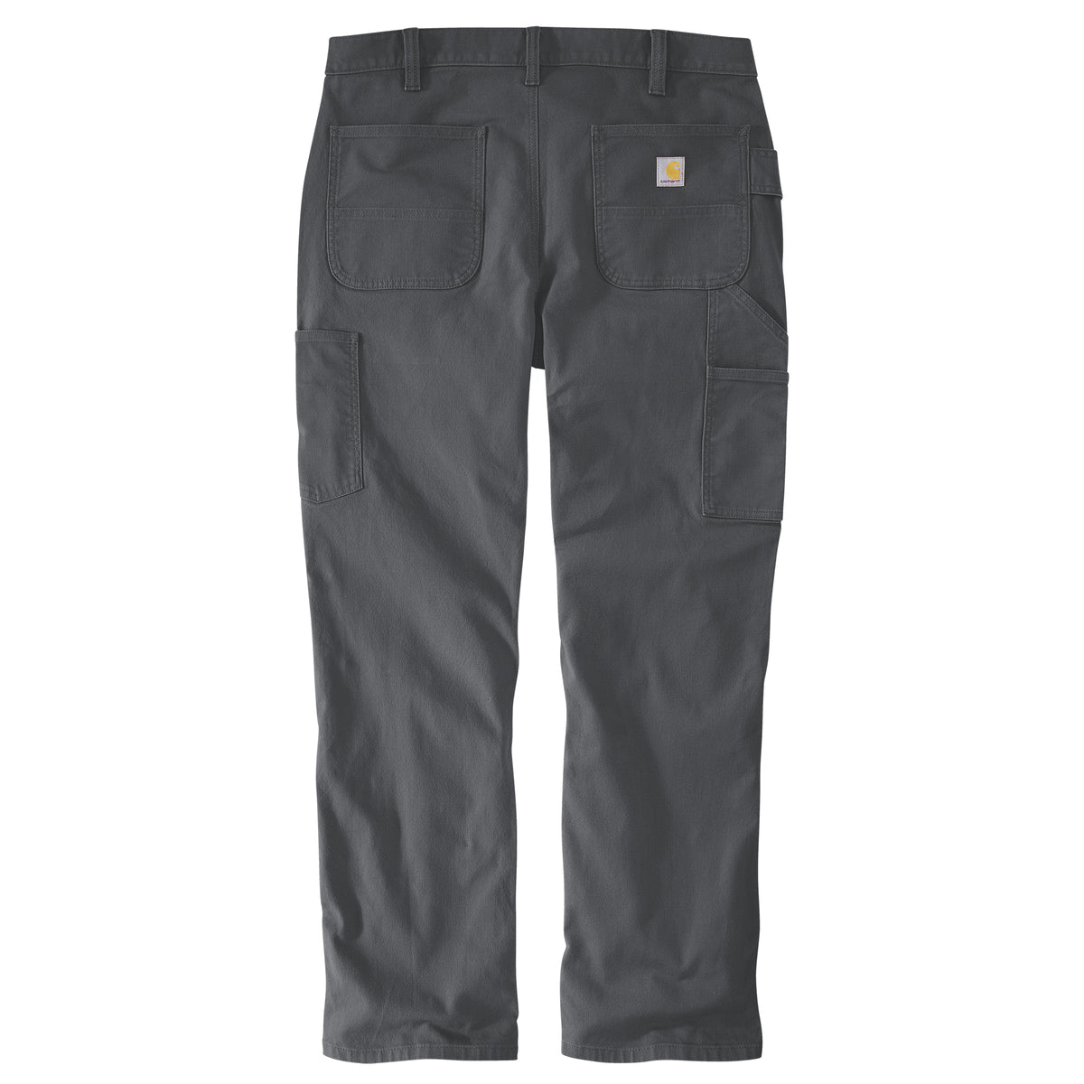 Oikeanpuoleiseen takataskuun on ommeltu Carhartt -logomerkki.