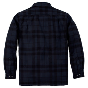 Carhartt Flannel Sherpa Lined paitatakki, sinimustaruudullinen