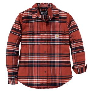 Carhartt Tencel Fiber Series Relaxed Fit naisten flanellipaita, punainen