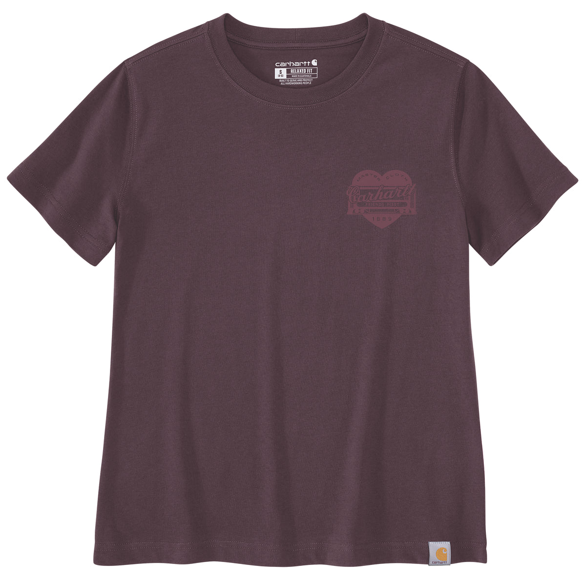 Carhartt Irvine Heritage Heart naisten t-paita, luumu