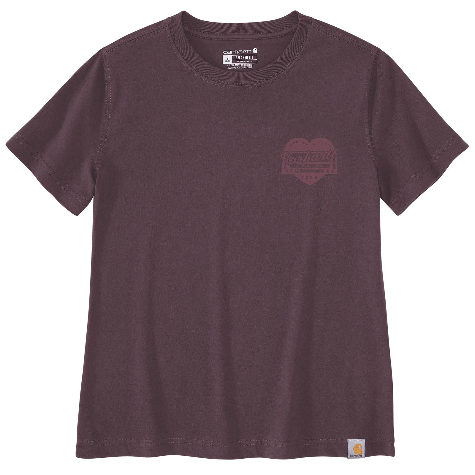 Carhartt Irvine Heritage Heart naisten t-paita, luumu