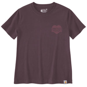 Carhartt Irvine Heritage Heart naisten t-paita, luumu