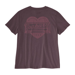 Carhartt Irvine Heritage Heart naisten t-paita, luumu