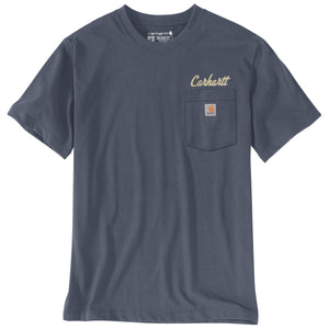 Carhartt Irvine Relaxed Hard Work miesten t-paita, siniharmaa