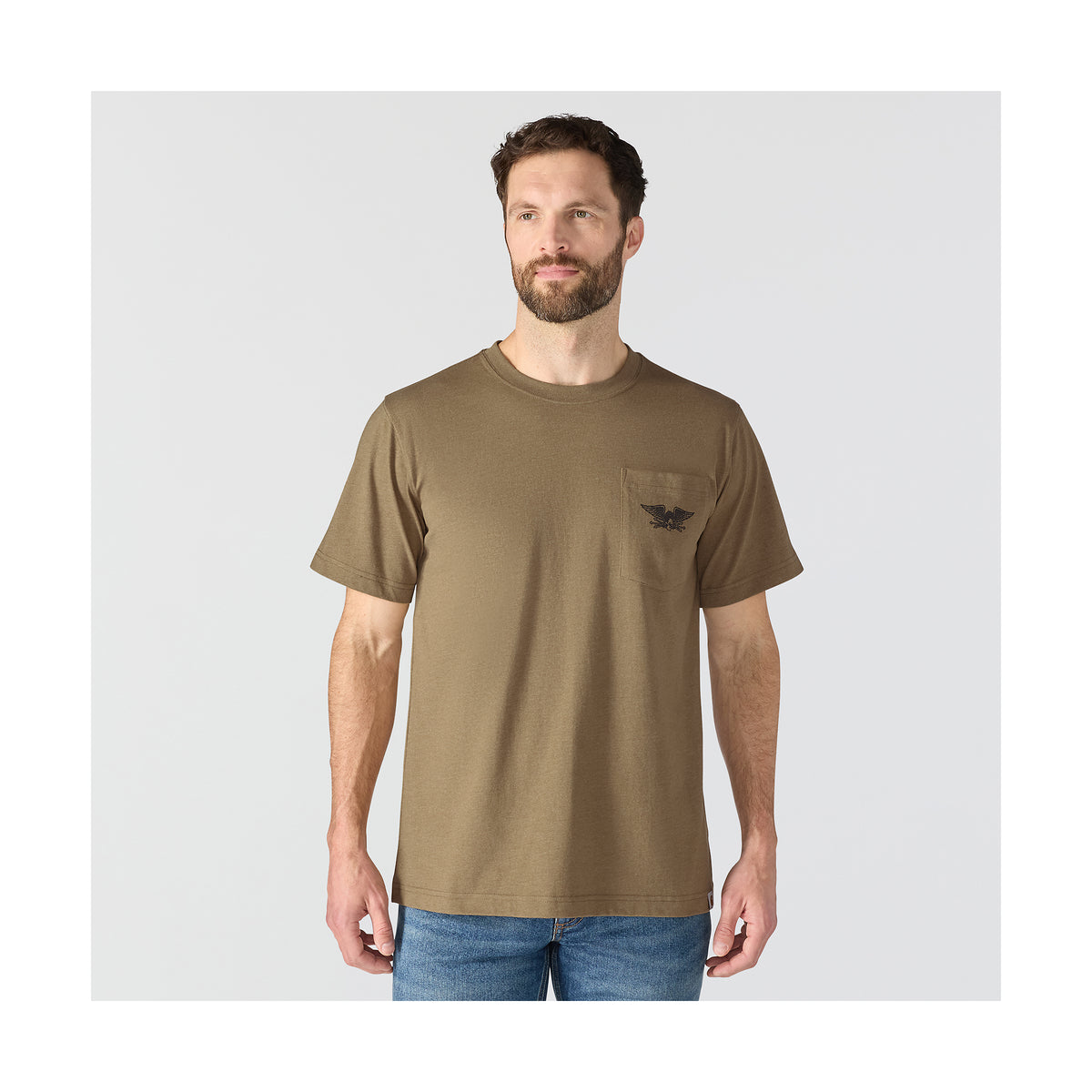 Carhartt Irvine Hardwork Eagle miesten t-paita, ruskea