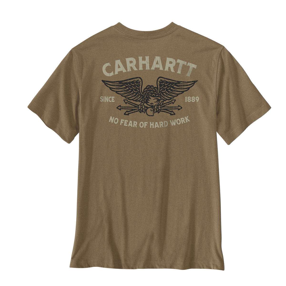 Carhartt Irvine Hardwork Eagle miesten t-paita, ruskea