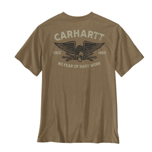 Carhartt Irvine Hardwork Eagle miesten t-paita, ruskea