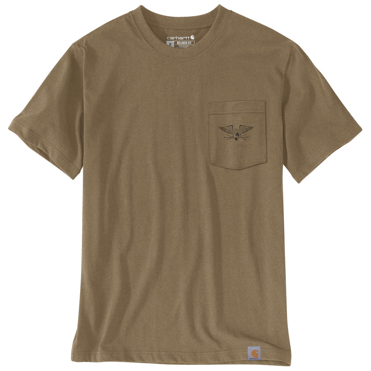 Carhartt Irvine Hardwork Eagle miesten t-paita, ruskea