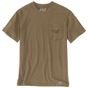 Carhartt Irvine Hardwork Eagle miesten t-paita, ruskea