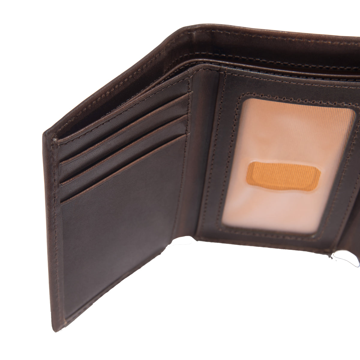 Carhartt Oil Trifold Wallet nahkalompakko, tummanruskea