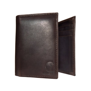 Carhartt Oil Trifold Wallet nahkalompakko, tummanruskea