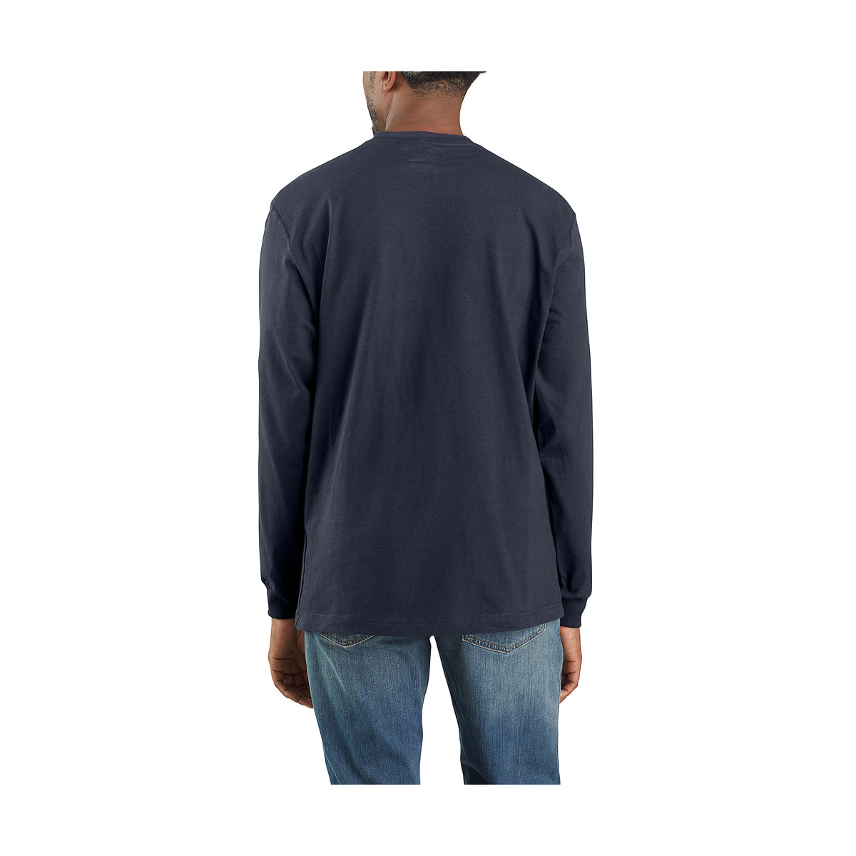 Carhartt K126 Dearborn miesten pitkähihainen t-paita, tummansininen