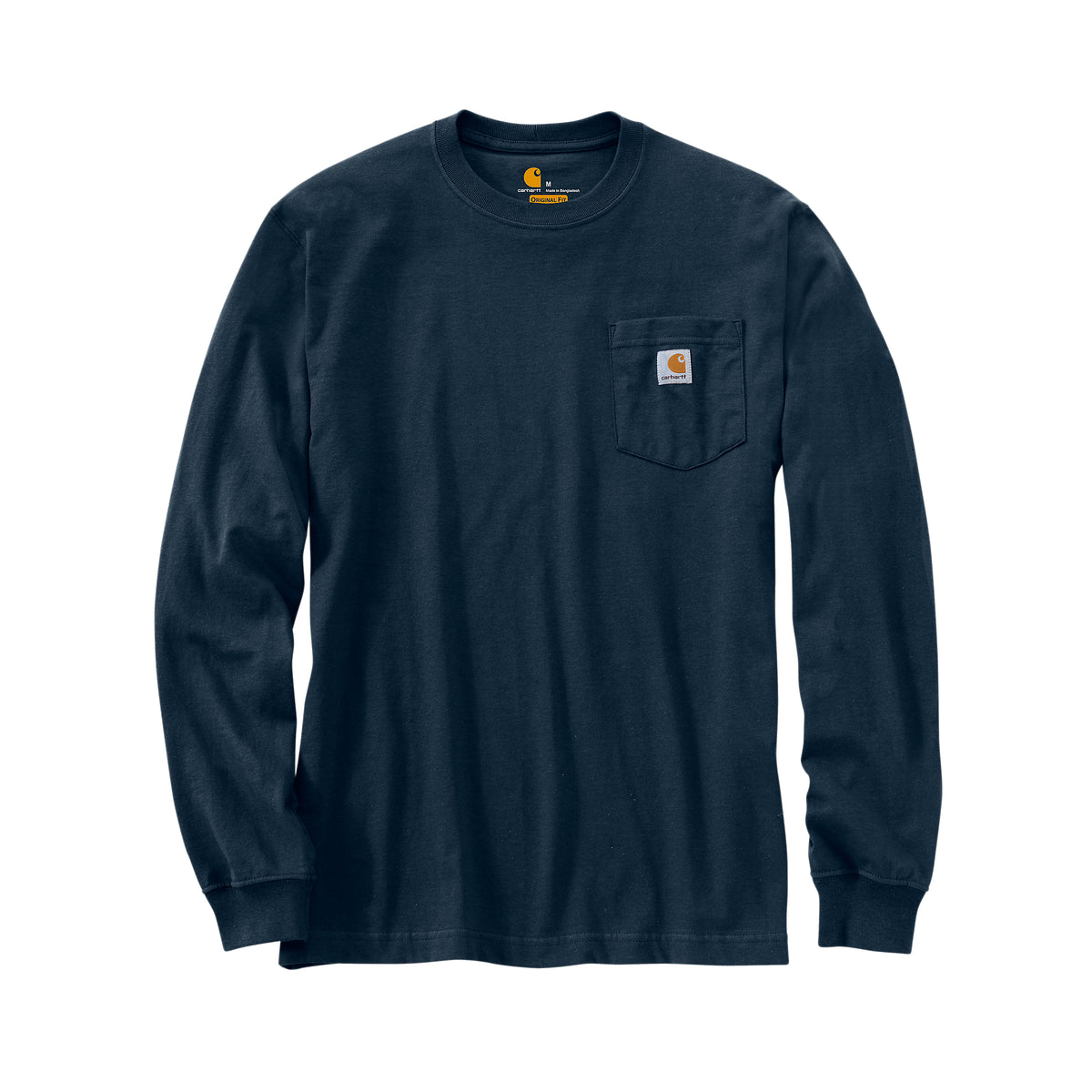 Carhartt K126 Dearborn miesten pitkähihainen t-paita, tummansininen