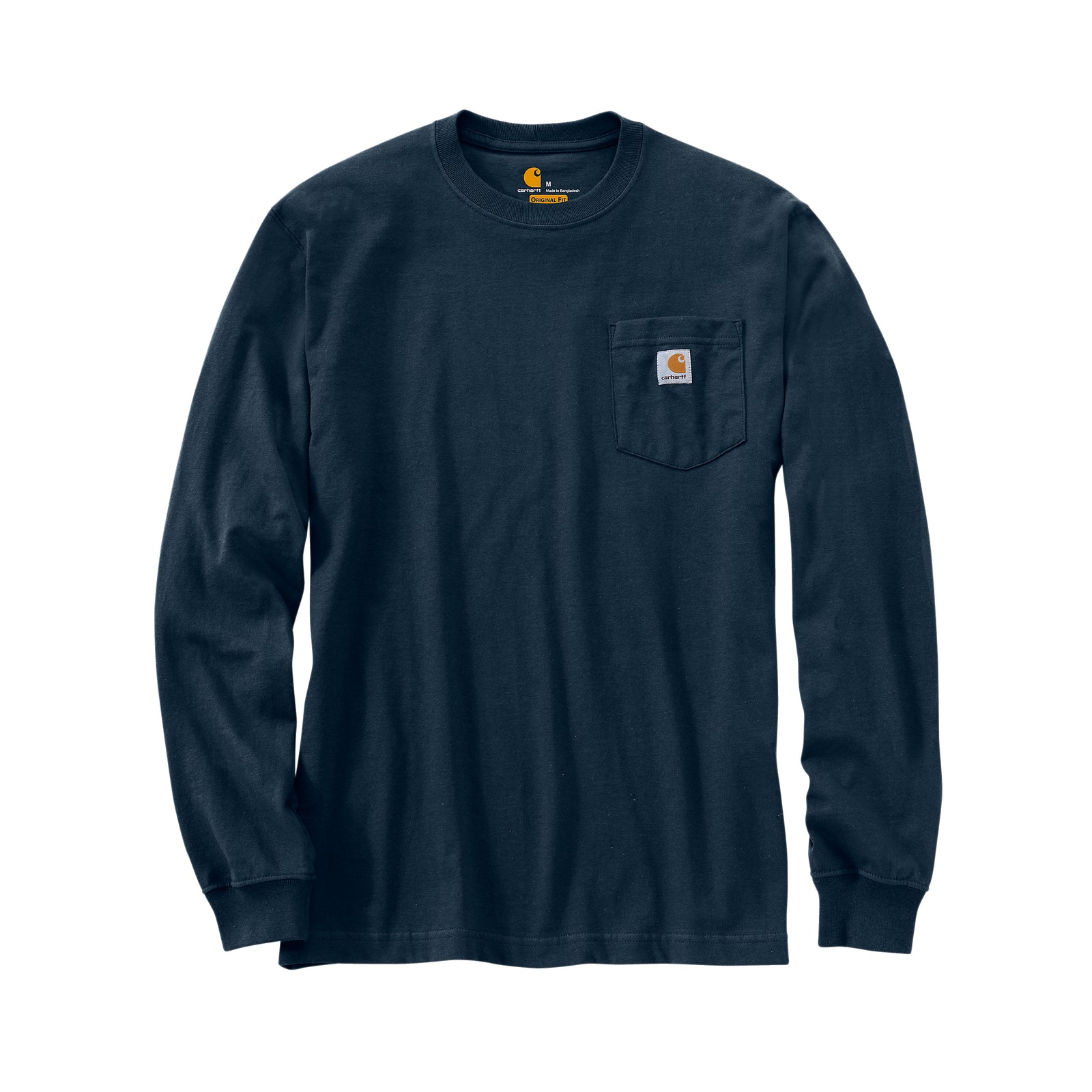Carhartt K126 Dearborn miesten pitkähihainen t-paita, tummansininen