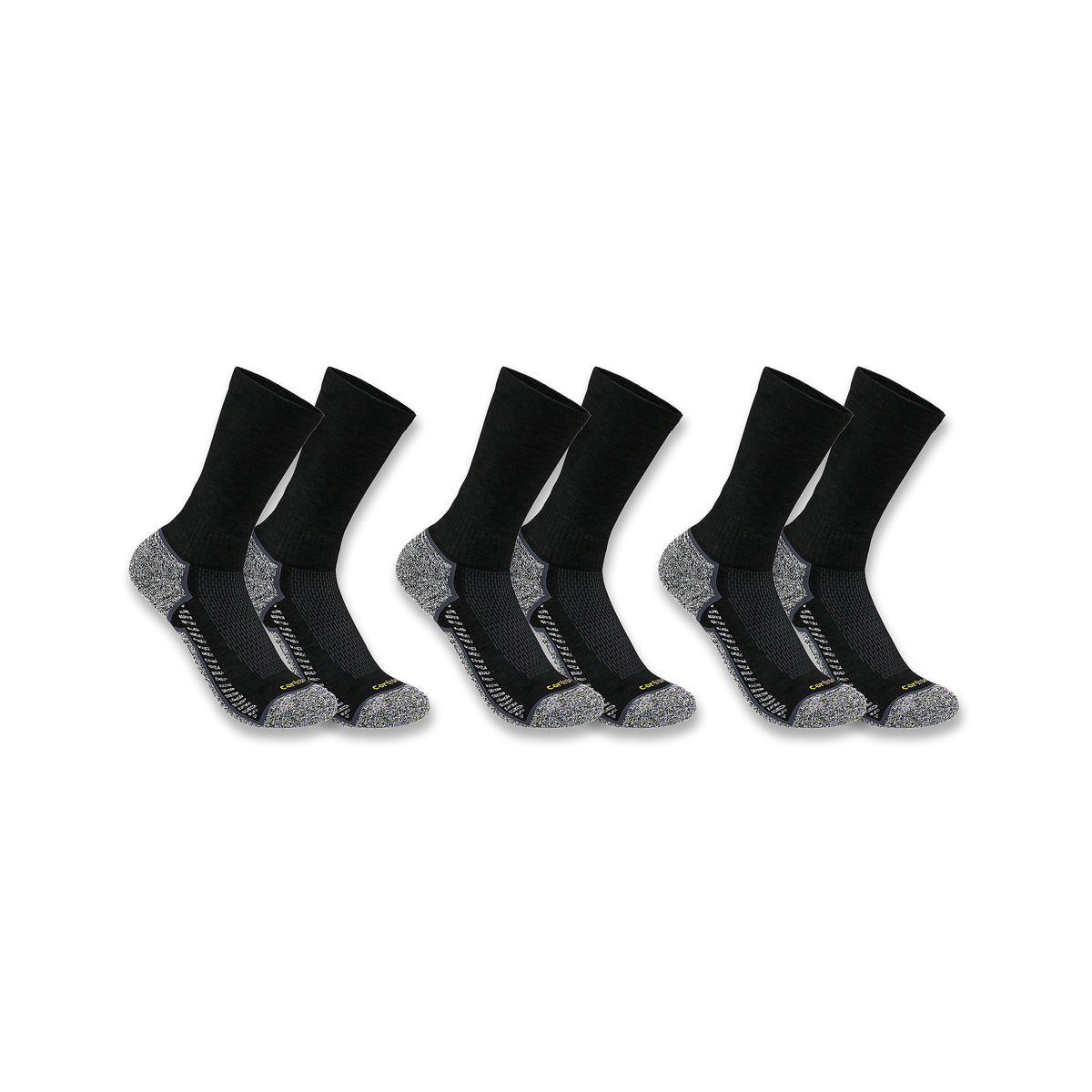 Carhartt Force Midweight Crew Sock miesten sukka 3pr/pkt