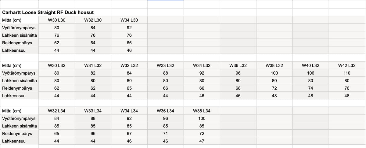 Carhartt Loose Straight RF Duck housut, ruskea