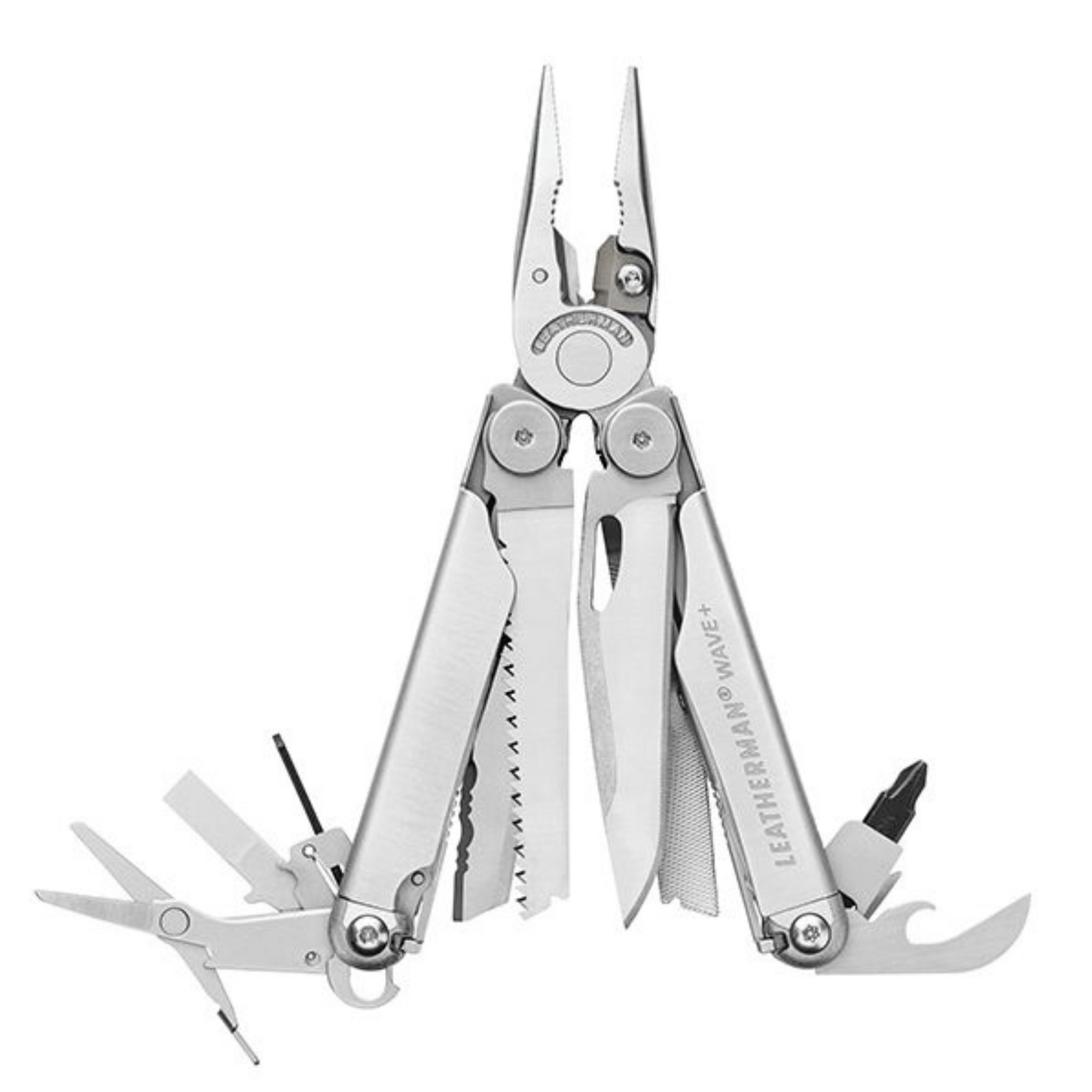 Leatherman Wave Plus monitoimityökalussa on vaihdettavat sivuleikkurit.