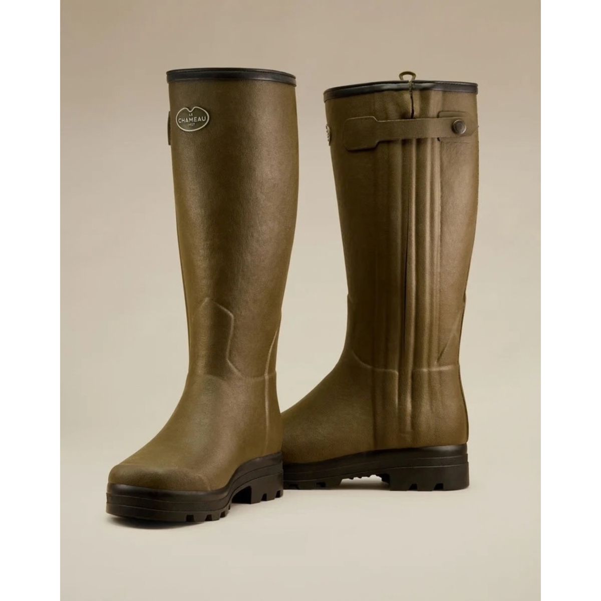Le Chameau Chasseur Wool Lined Boot miesten saappaat, sisä ja ulko reunat