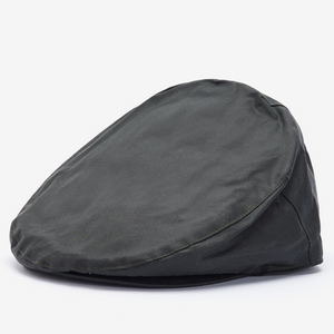 Barbour Wax Flat Cap öljykangaslätsä, vihreä