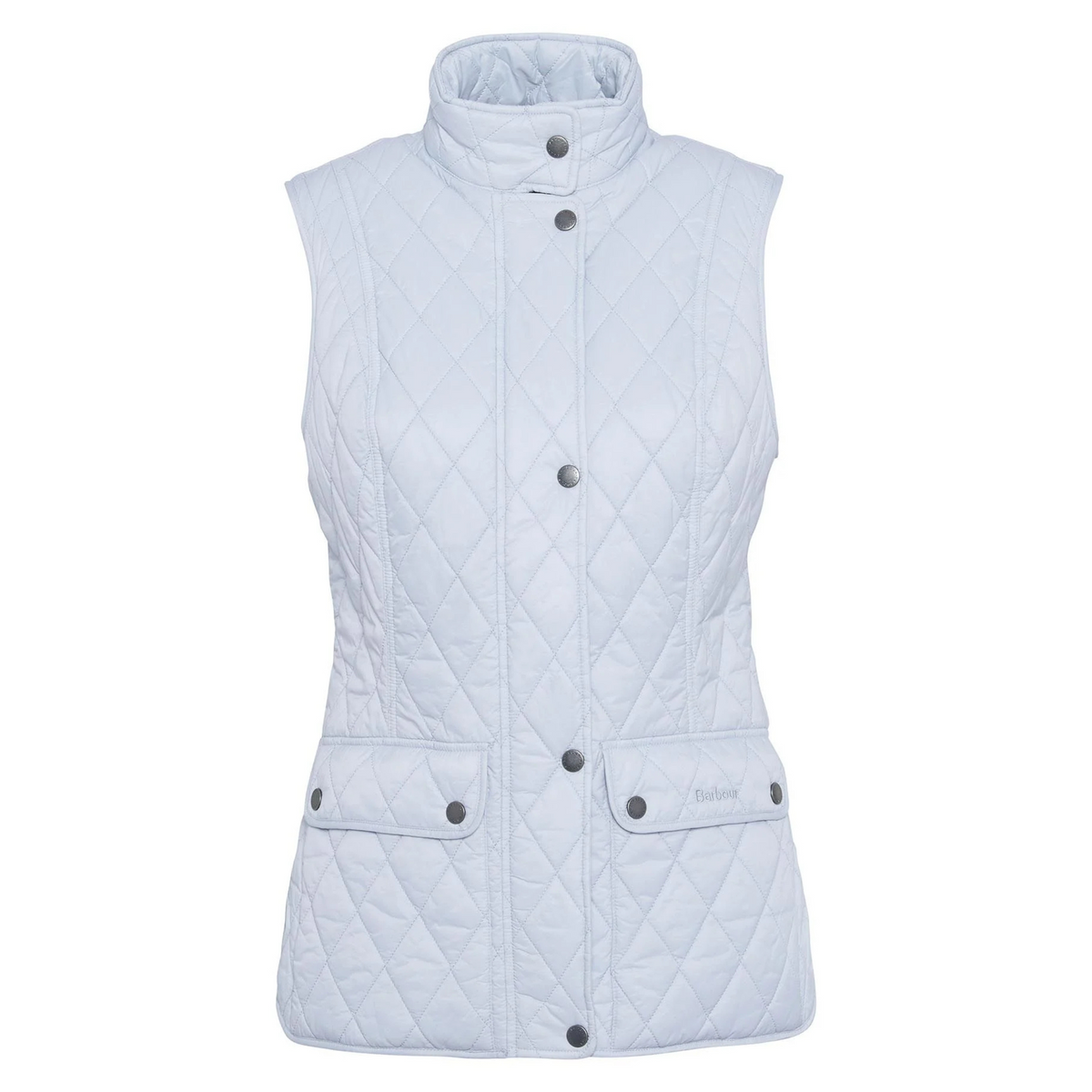 Kuvassa näkyvä vaaleansininen Barbourin Otterburn liivi on klassisen tyylikäs tikkiliivi.