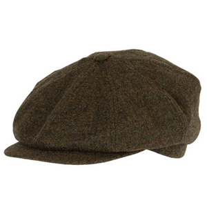 Salon Lakkitehdas Flat Cap Macon 49 Gen Merino, tummanvihreä