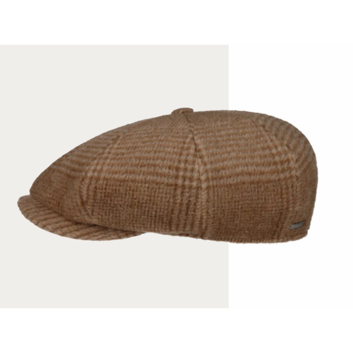 Stetson 8 Panel Cap Wool Mix ruskea