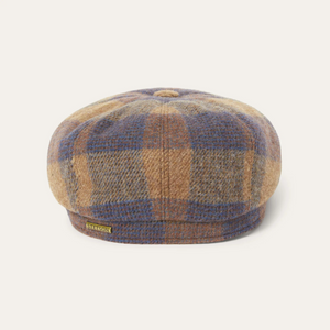 Stetson Hatteras Check Wool ruskea/siniruudullinen