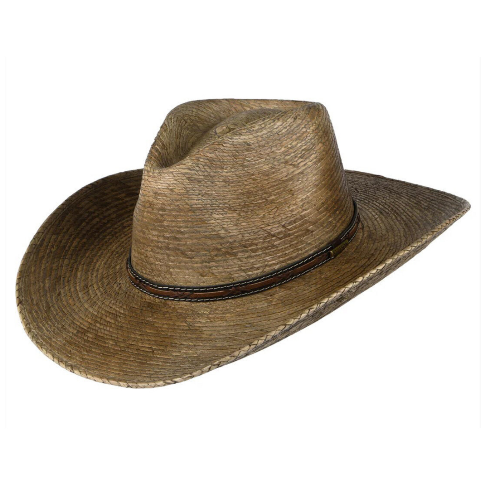 Kuvassa on käsityönä valmistettu Stetson Mexican Palm -olkihattu jossa on auringolta ja tuulelta hyvin suojaava ylöspäin kaartuva lieri. Hattu on saanut vaikutteita australialaisilta karjatiloilta, joissa näitä ns. gambler-hattuja on yleisesti käytetty.