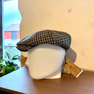 Stetson Irish Cap Houndstooth Harris Tweed