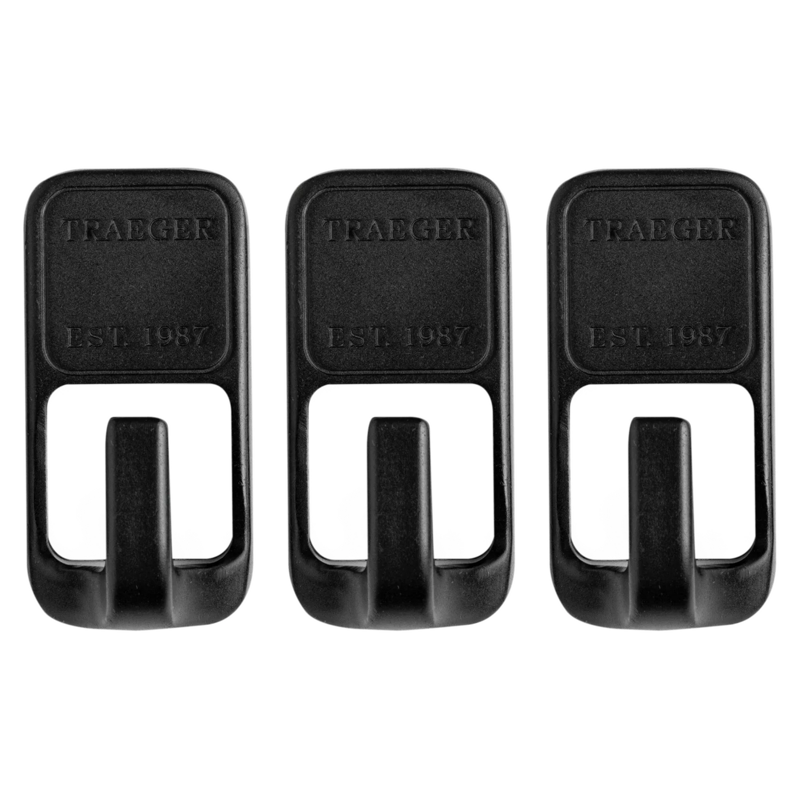 Kuvassa on Traegerin kolmen magneettikoukun setti.