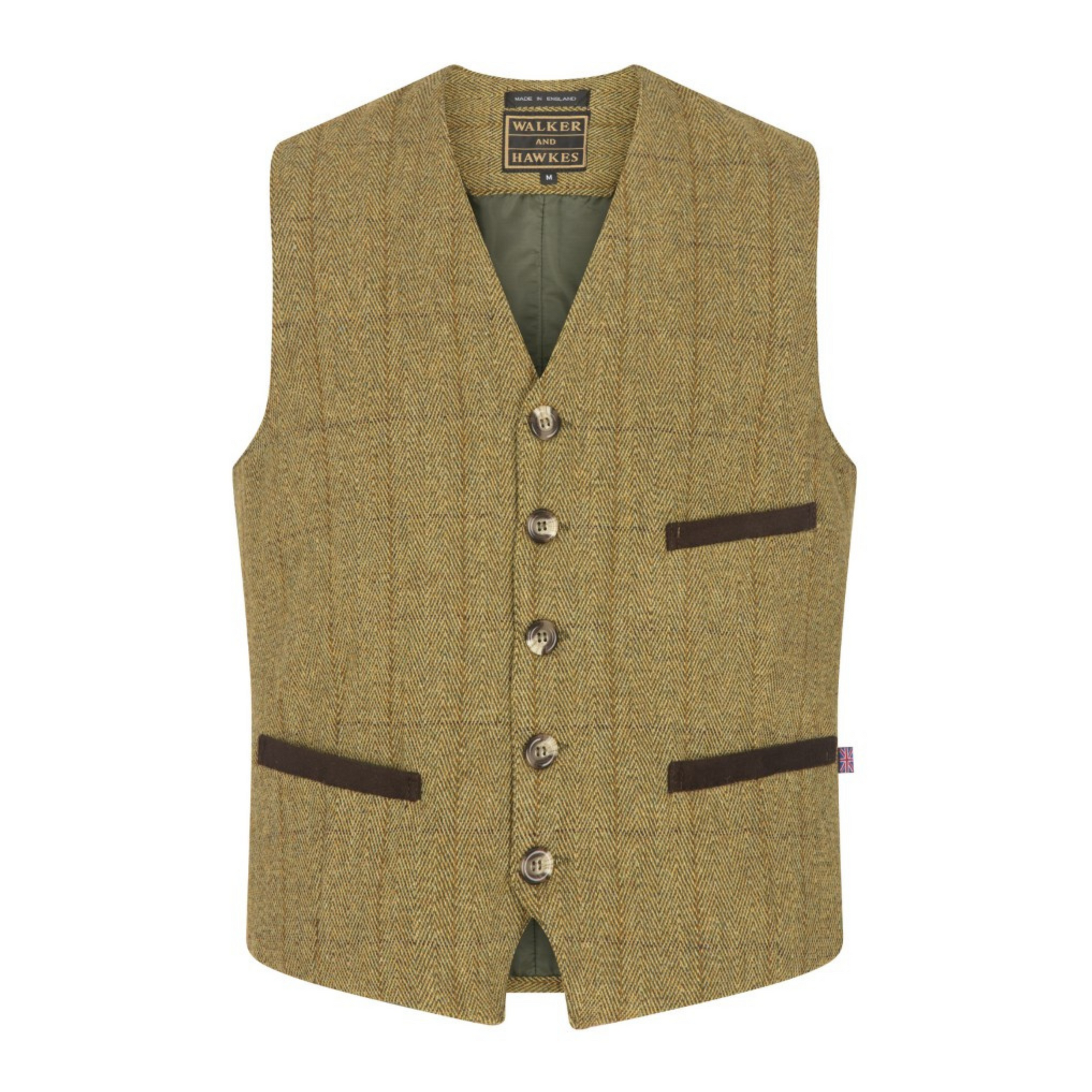 Walker Hawkes Derby Tweed Alcott liivi, Light Sage