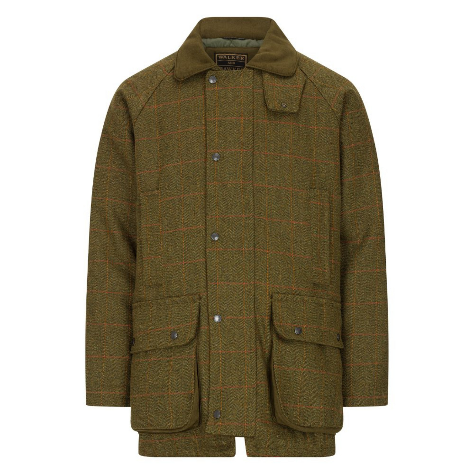 Walker Hawkes Derby Tweed Barlaston Shooting Jacket, Dark Sage
